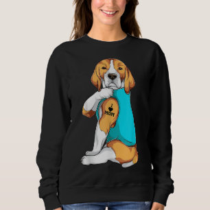 Sudadera Beagle I Love Mom Apparte, Perro Mom Gifts Mujeres