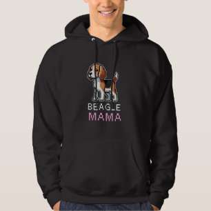 Sudadera Beagle Mama Pixel Art Cute Dueño De Perro Mujeres 