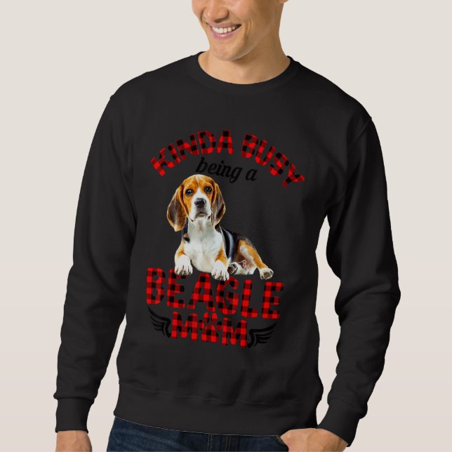Sudadera Beagle Mascota Un Poco Ocupado Siendo Un Búho De M (Anverso)