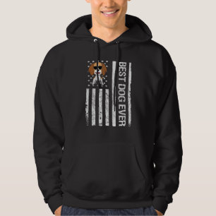 Sudadera Beagle Mejor Perro Jamás Bandera EEUU Beagle Dueño