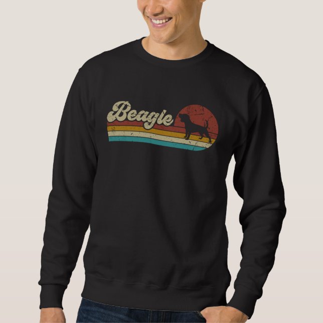 Sudadera Beagle   Men Women Beagle Retro Vintage Dog (Anverso)