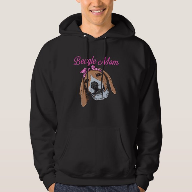 Sudadera Beagle Mom  Cute Dog Mum Girlie Women s (Anverso)