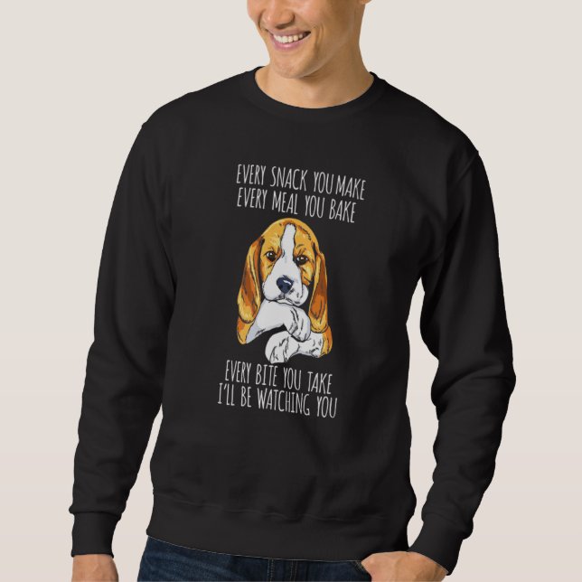 SUDADERA BEAGLE MOM DAD FUNNY DOG (Anverso)