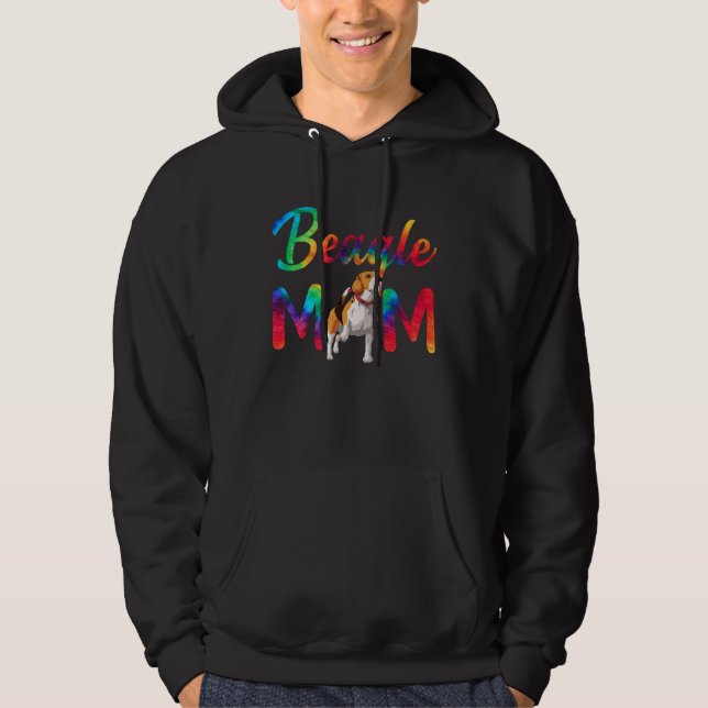 Sudadera Beagle Mom Tie Dye Dog Mom Mothers Day (Anverso)