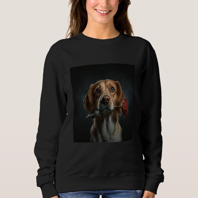 Sudadera Beagle My Valentine Date (Anverso)