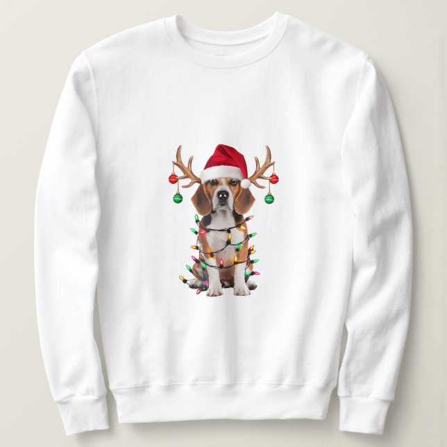 Sudadera "Beagle Navidades Cheer" (Anverso del diseño)