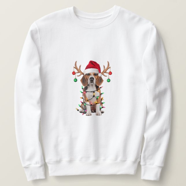 Sudadera "Beagle Navidades Cheer" (Anverso del diseño)