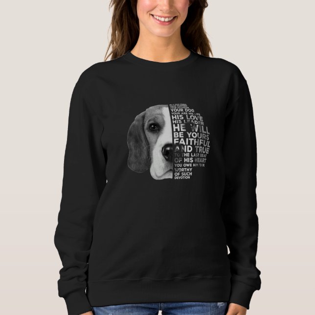 Sudadera Beagle  Para Cachorro Beagle (Anverso)