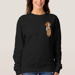Sudadera Beagle Perro de Bolsillo Dueño de Mascota Animal L