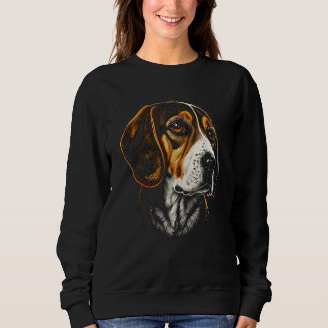 Sudadera Beagle Portrait For Dog Owners (Anverso)