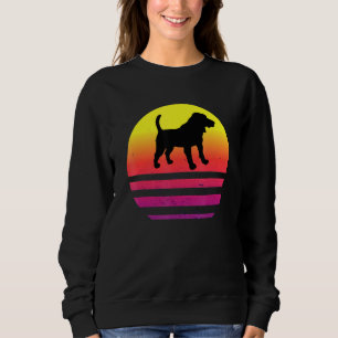 Sudadera Beagle Puppy Retro Vintage Silueta Perro Raza