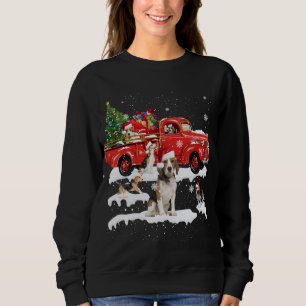Sudadera Beagle Riding Red Truck Feliz Navidad X-mas Feo