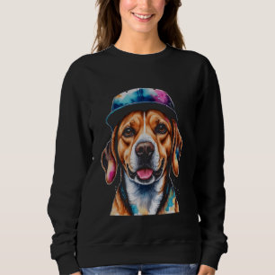 Sudadera Beagle Snapback Cap Dog Funny Animal Art Print Gra