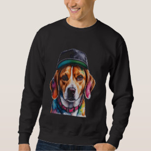 Sudadera Beagle Snapback Cap Dog Funny Animal Art Print Gra