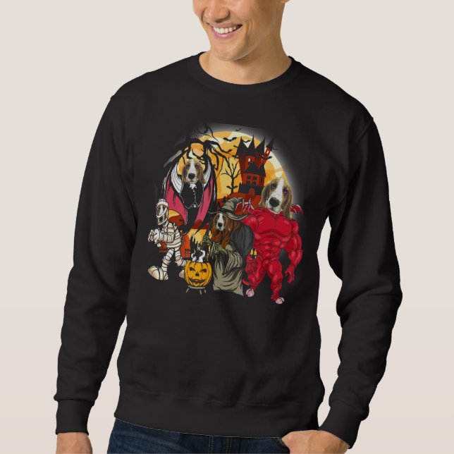 Sudadera Beagle Vampire Mami Malvada Traje de Halloween (Anverso)