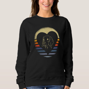 Sudadera Beagle Vintage Heart Funny Beagle Dueño Mascota Do