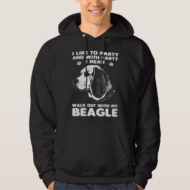 Sudadera Beagle  Walk Out With My Beagle Dog (Anverso)
