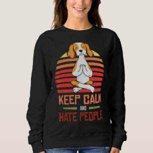 Sudadera Beagle Yoga Keep Calm