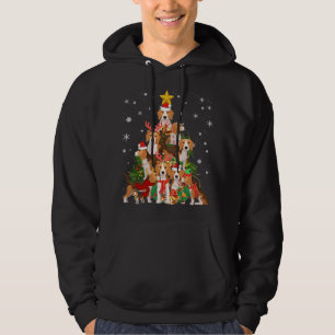 Sudadera Beagles Christmas Tree Lights Funny Dog Xmas Gift
