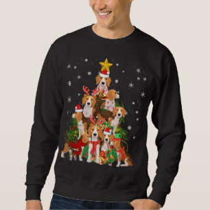 Sudadera Beagles Christmas Tree Lights Funny Dog Xmas Gift