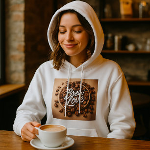Sudadera Bean Lover café frijol estético