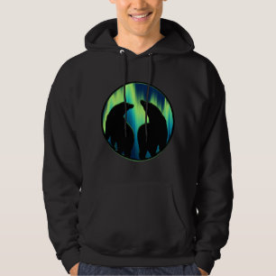Sudadera Bear Art Hoodie Northern Lights Bear Hoodie