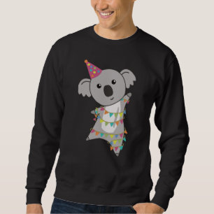 Sudadera Bear de cumpleaños Koala Bear Bear Garland Sweatsh
