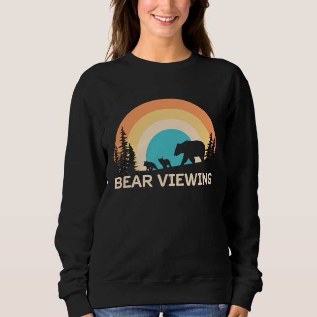 Sudadera Bear Viewing in Zoo National Park or Alaska Cruise (Anverso)