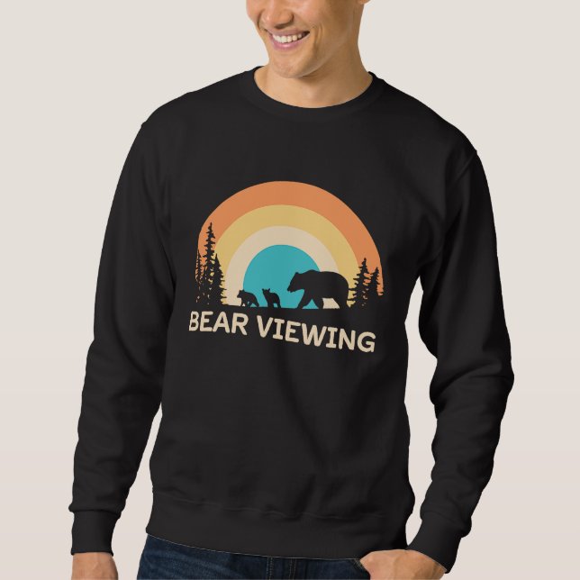 Sudadera Bear Viewing in Zoo National Park or Alaska Cruise (Anverso)