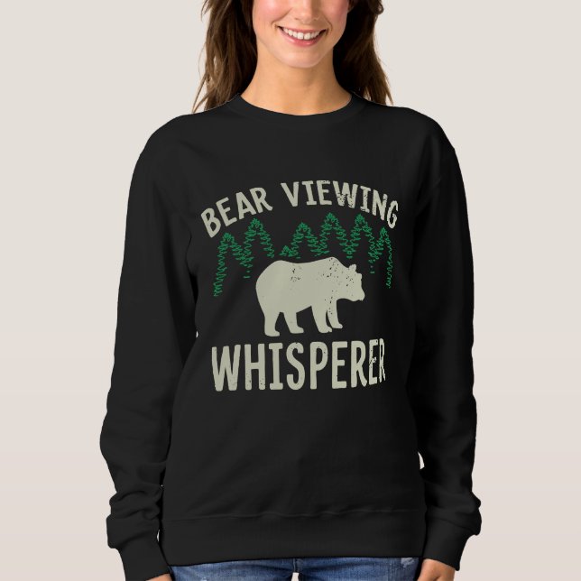 Sudadera Bear Viewing in Zoo National Park or Alaska Cruise (Anverso)
