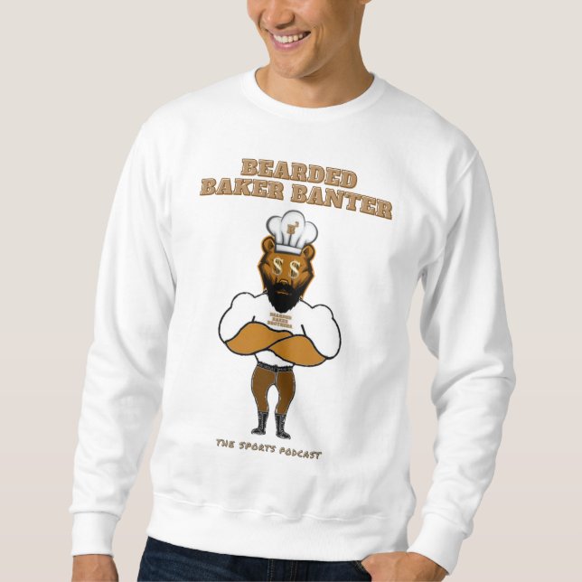 Sudadera Bearded Baker Banter logo para podcast Sweatshirt (Anverso)