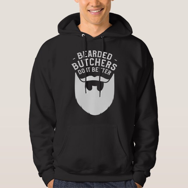 Sudadera Bearded Butchers Do It Better Butchery Meatman But (Anverso)