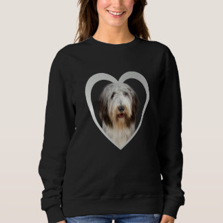 Sudadera Bearded Collie Dog Heart Bearded Collie