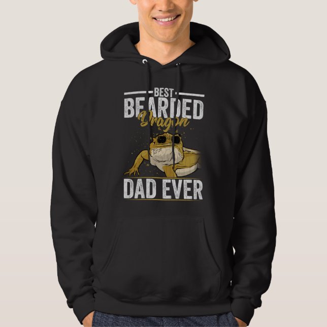 Sudadera Bearded Dragon Dad  Reptiles  Pet Reptile Graphic  (Anverso)