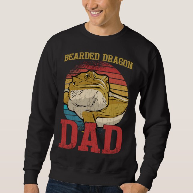 Sudadera Bearded Dragon Dad  Reptiles  Pet Reptile Graphic (Anverso)