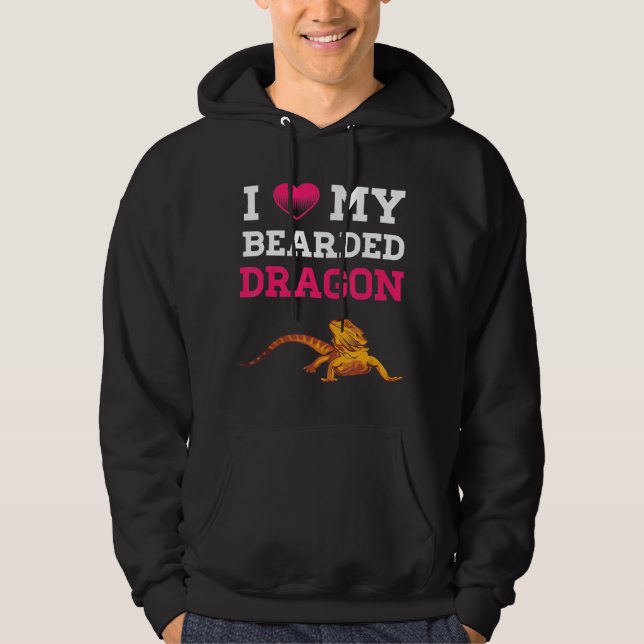 Sudadera Bearded Dragon I Love My Bearded Dragon Men Women (Anverso)