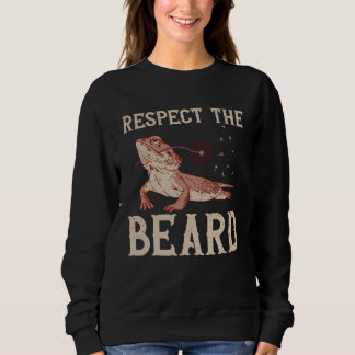 Sudadera Bearded Dragon Respect The Beard Reptiles Lizard