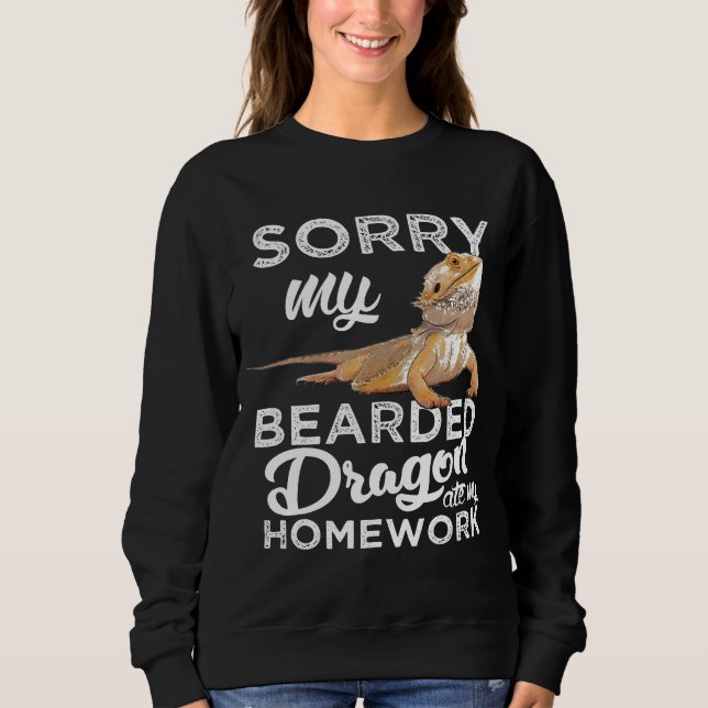 Sudadera Bearded Dragon S Bearded Dragon Ate My Homework (Anverso)