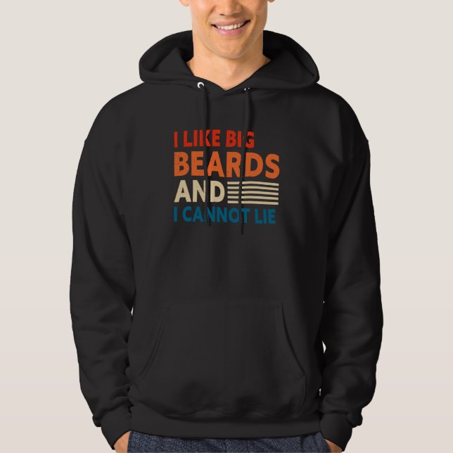 Sudadera Bearded Men I Like Big Beards And I Cannot Lie Des (Anverso)