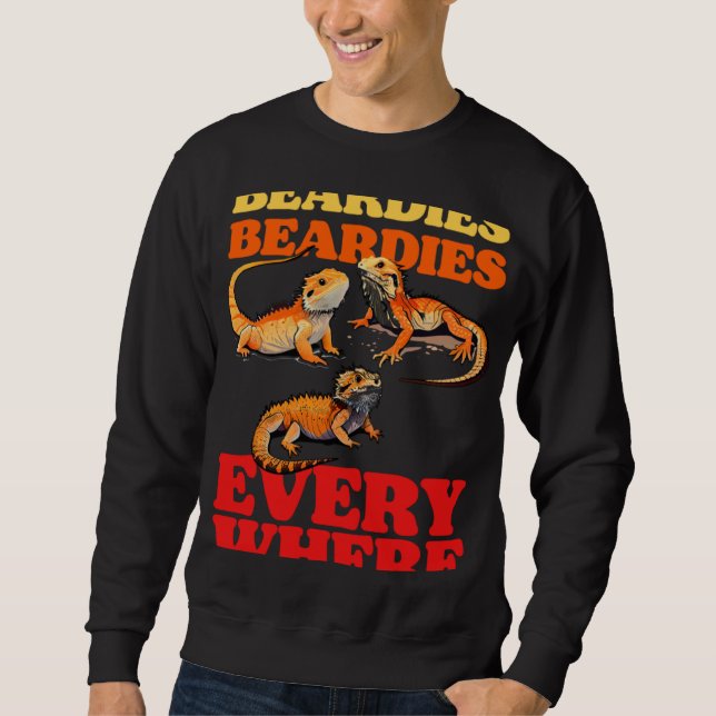 Sudadera Beardies Beardies Everywhere  Bearded Dragon Pet L (Anverso)