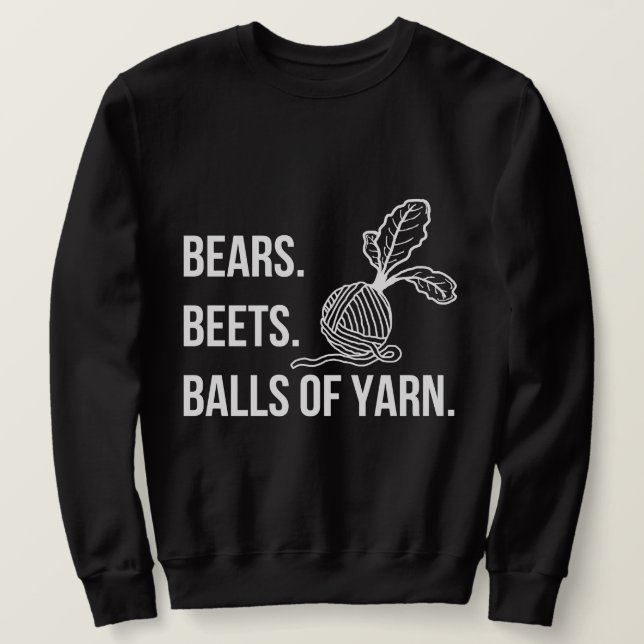 Sudadera Bears Beets Balls of Yarn - Sweatshirt básico masc (Anverso del diseño)