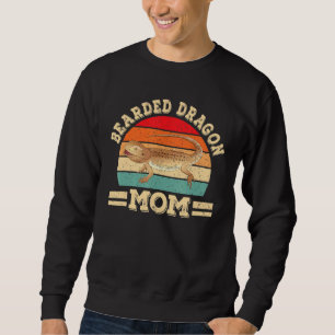 Sudadera Beart Dragon Mom Lizard Reptile Retro Mujeres