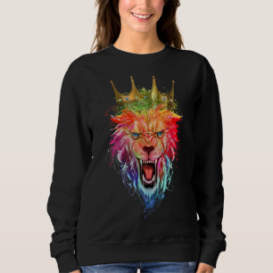Sudadera Beast de motivación de la corona de leones entrena
