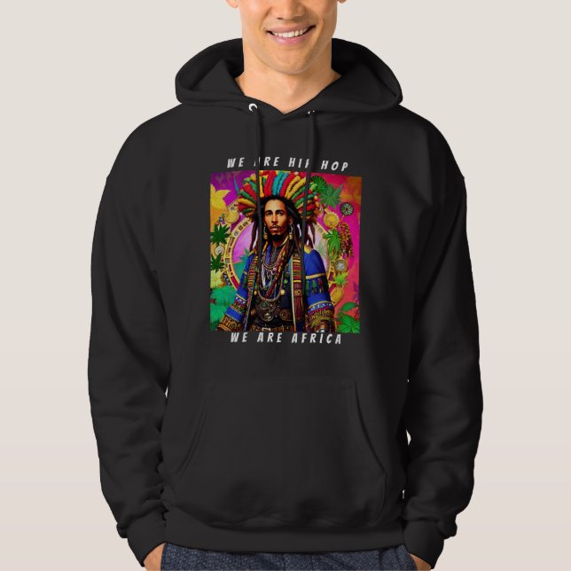 Sudadera Beats of Africa Hip Hop Inspired Hoodie (Anverso)