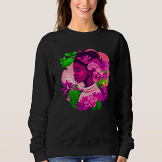 Sudadera Beautiful Black Woman Afro Melanin Queen Cute Flow