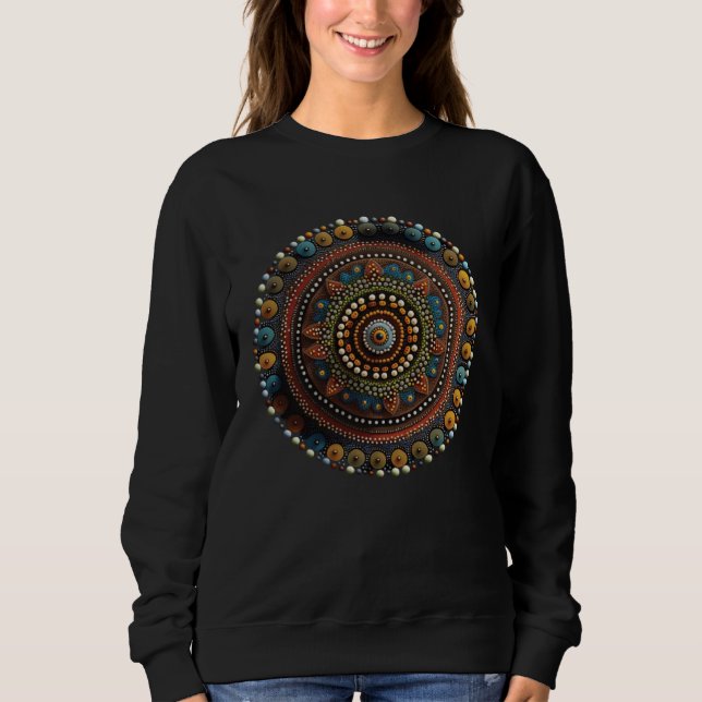 Sudadera Beautiful Geometric Dot Mandala  1 (Anverso)