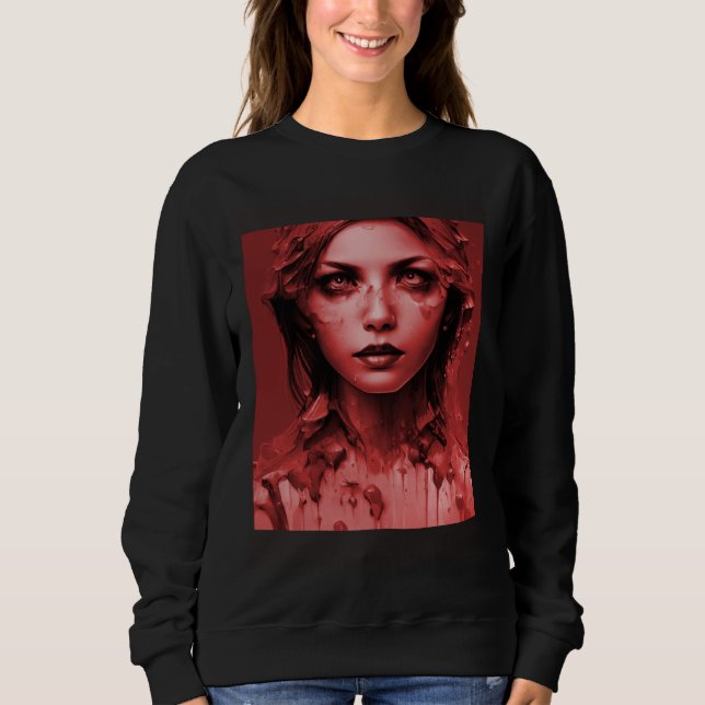 Sudadera Beautiful Goth Girl Dark Gothic Horror (Anverso)