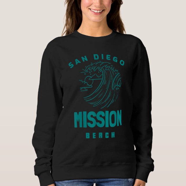 Sudadera Beautiful Mission Beach San Diego California (Anverso)