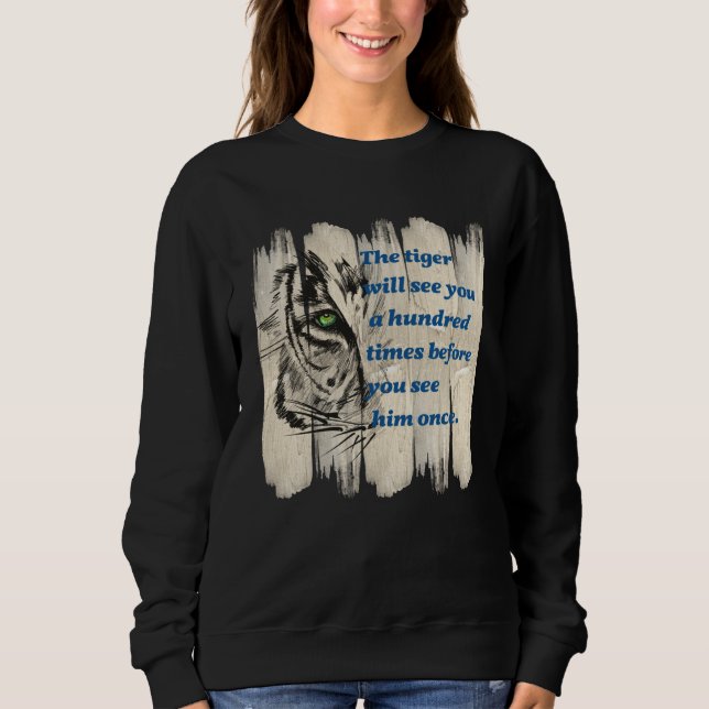 Sudadera Beautiful Wild Cat Quote Graphic Idea (Anverso)