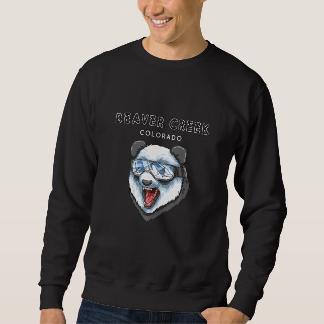 Sudadera Beaver Creek Colorado Usa Panda Ski (Anverso)